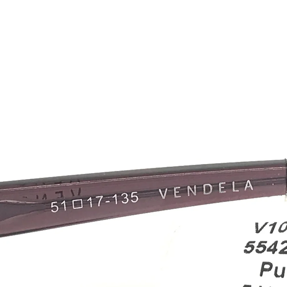 Vendela Eyeglasses Frames V 1016-1 Purple Rectangular Half Rim 51-17-135
